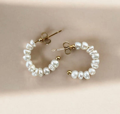 Tessa Pearl Hoops