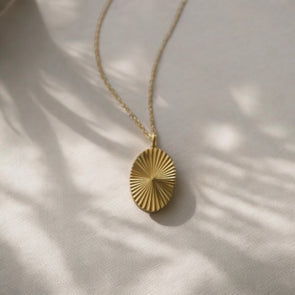 Oval Burst Necklace